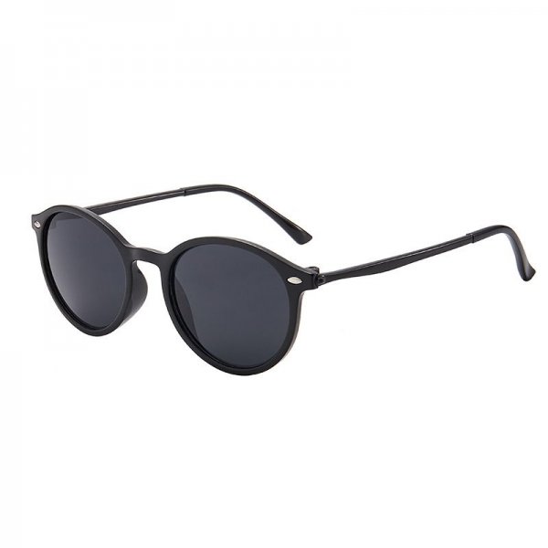 Fashion trend round frame rice nail sunglasses UV protection thin face multi-color film sunglasses