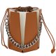 Hexagon portable chain bucket bag