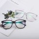 Large frame eyeglasses rivets flat glasses men and women square frame can be equipped with myopia glasses blue glasses