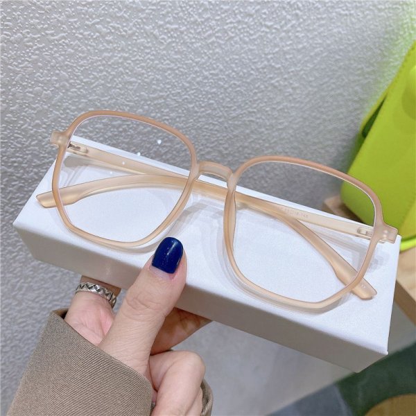 Large Frame Eyeglasses Frames Jelly Color Eyeglasses Frames Vintage Large Frames Polygonal