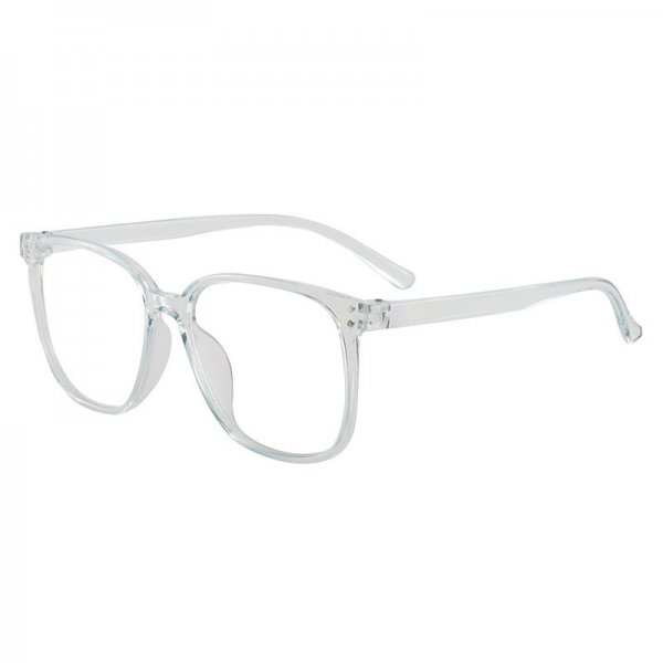 Large frame eyeglasses rivets flat glasses men and women square frame can be equipped with myopia glasses blue glasses