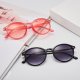 Fashion trend round frame rice nail sunglasses UV protection thin face multi-color film sunglasses