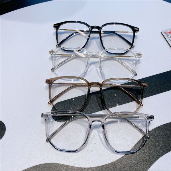 Polygonal Eyeglasses Frames Retro Square Frames Ultralight Frames Cold Teal Eyeglasses Frames Skinny